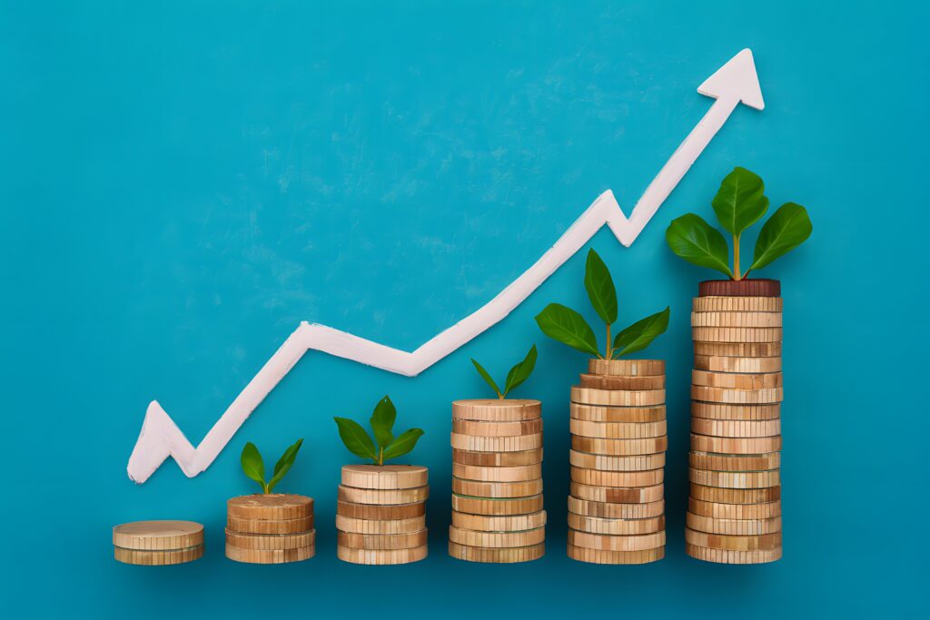 Concept Of Interest Rates Dividends Investment Growth Financial Concept of interest rates dividends investment growth financial