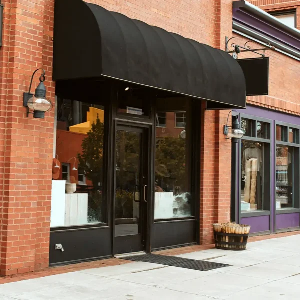 Small business storefronts representing local business and retail operations